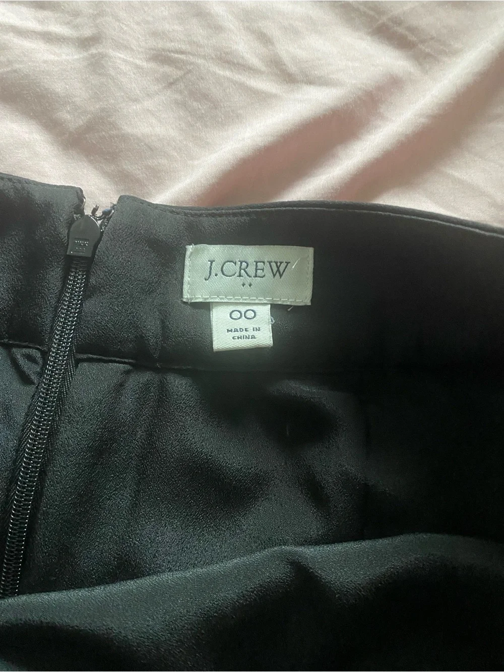 J Crew Black Pleated Midi Skirt